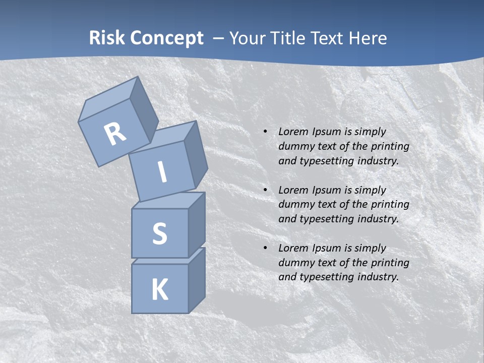 Rock Mesozoic Fractal PowerPoint Template
