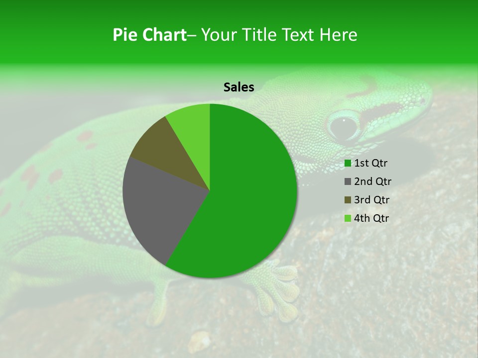 Gecko Chameleon Leaf PowerPoint Template