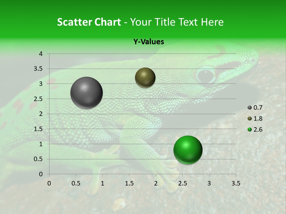 Gecko Chameleon Leaf PowerPoint Template