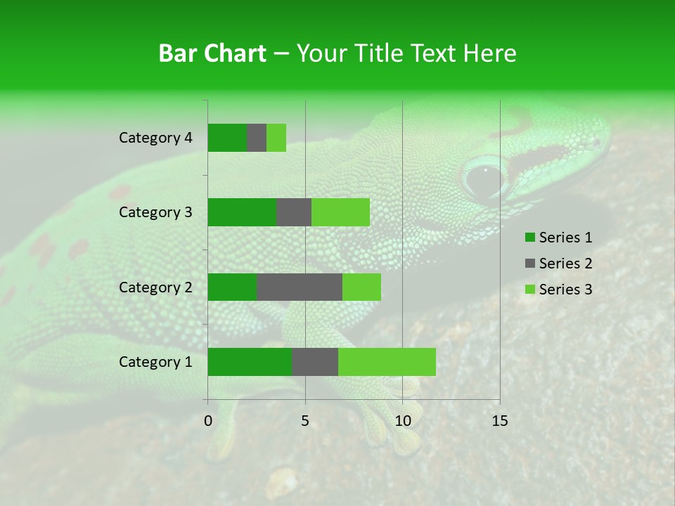 Gecko Chameleon Leaf PowerPoint Template