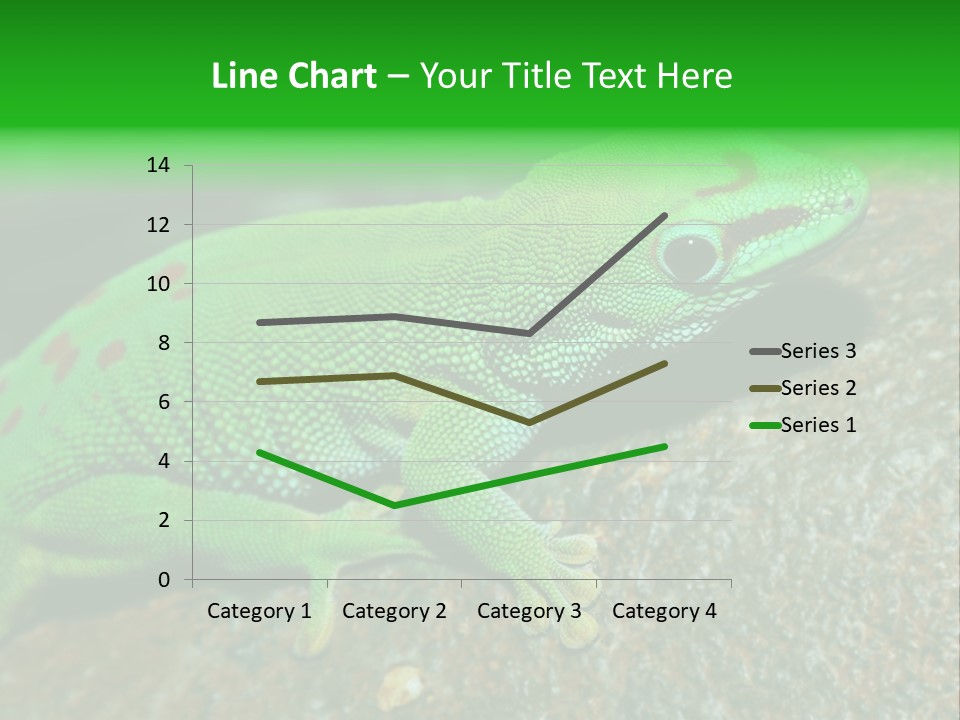 Gecko Chameleon Leaf PowerPoint Template