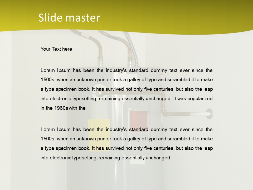 Steel Heating Energy PowerPoint Template