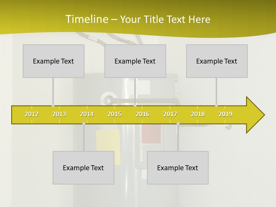 Steel Heating Energy PowerPoint Template