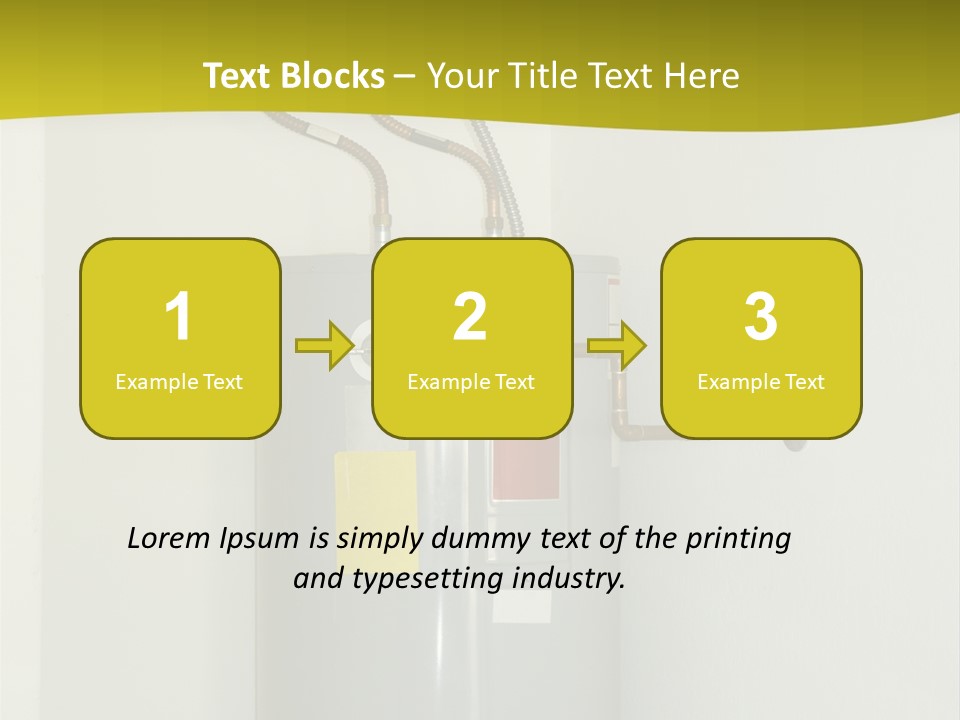 Steel Heating Energy PowerPoint Template