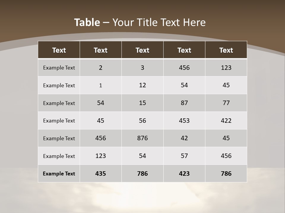 Artwork Calice Nature PowerPoint Template