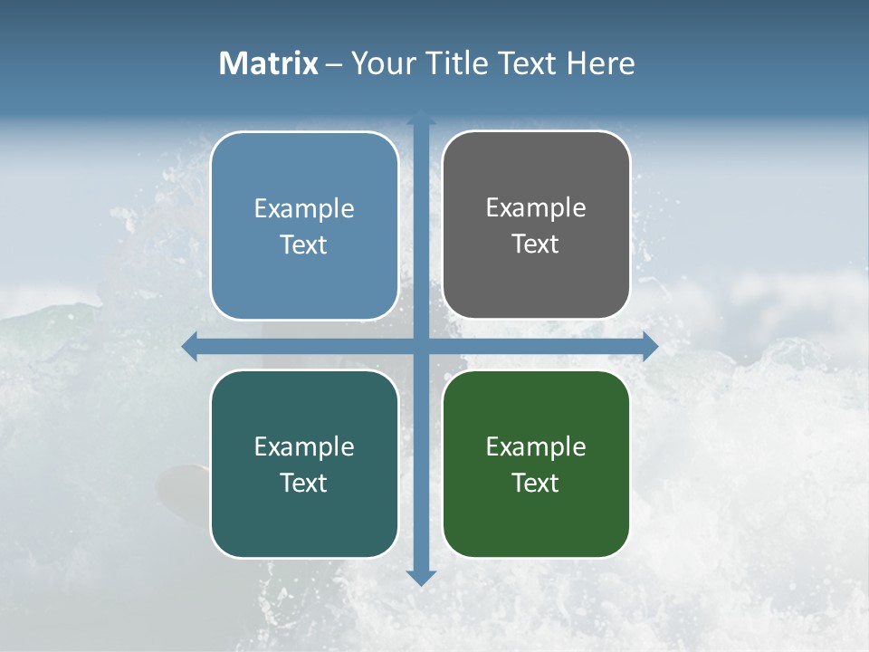 Sunny Ocean Surfing PowerPoint Template