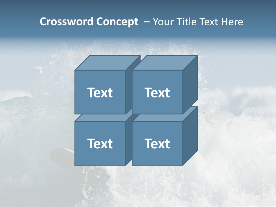 Sunny Ocean Surfing PowerPoint Template
