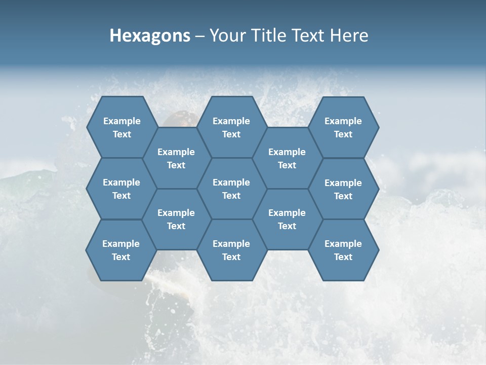 Sunny Ocean Surfing PowerPoint Template