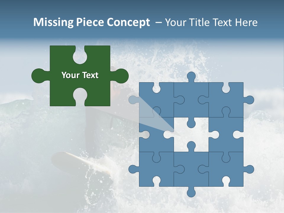 Sunny Ocean Surfing PowerPoint Template