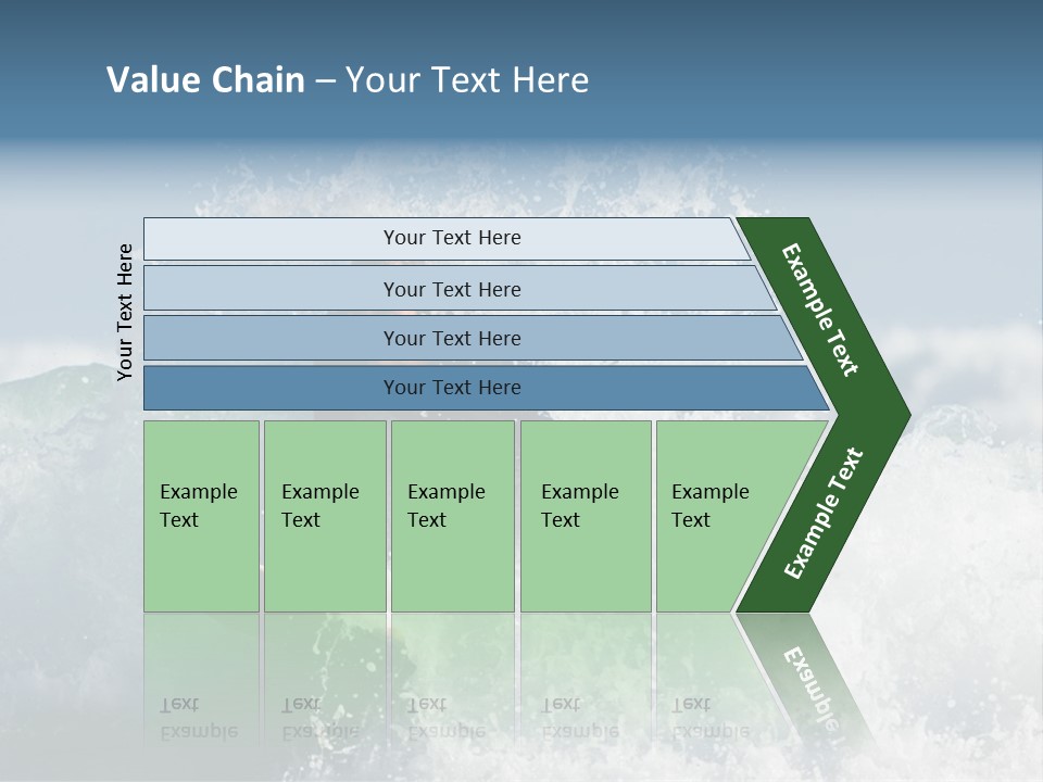 Sunny Ocean Surfing PowerPoint Template