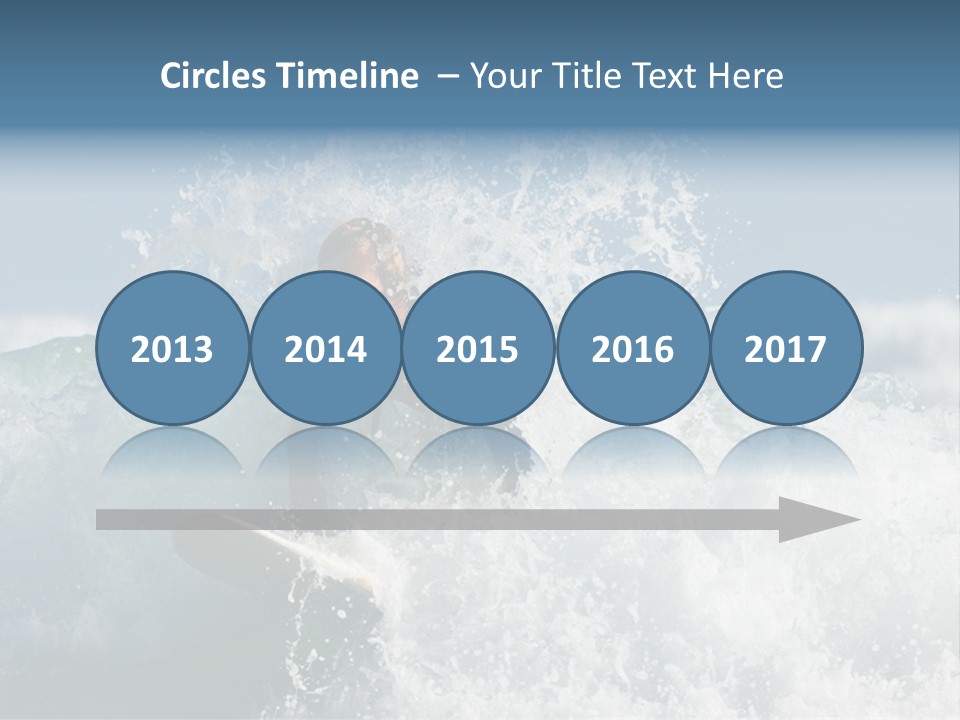 Sunny Ocean Surfing PowerPoint Template