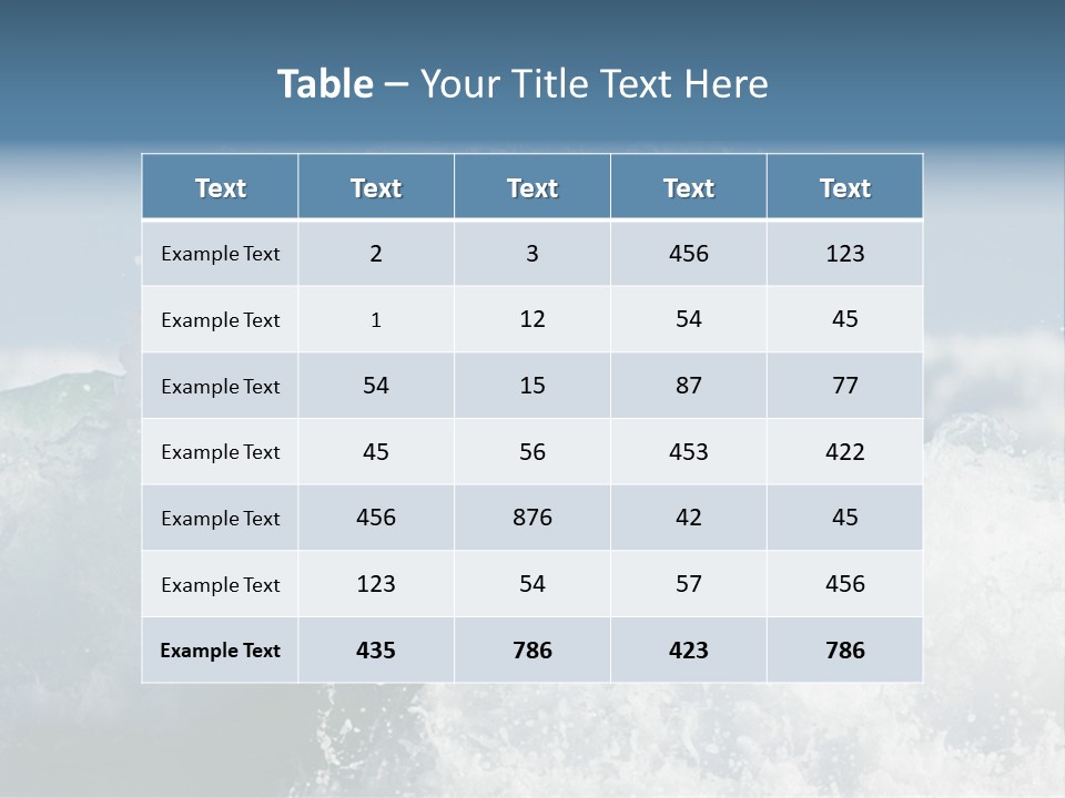 Sunny Ocean Surfing PowerPoint Template