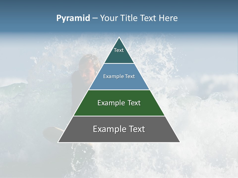 Sunny Ocean Surfing PowerPoint Template