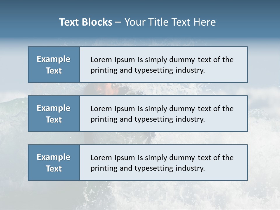 Sunny Ocean Surfing PowerPoint Template