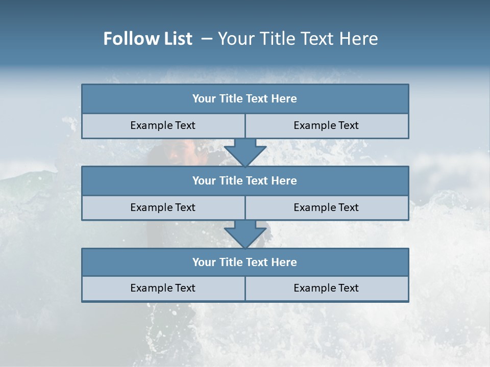 Sunny Ocean Surfing PowerPoint Template