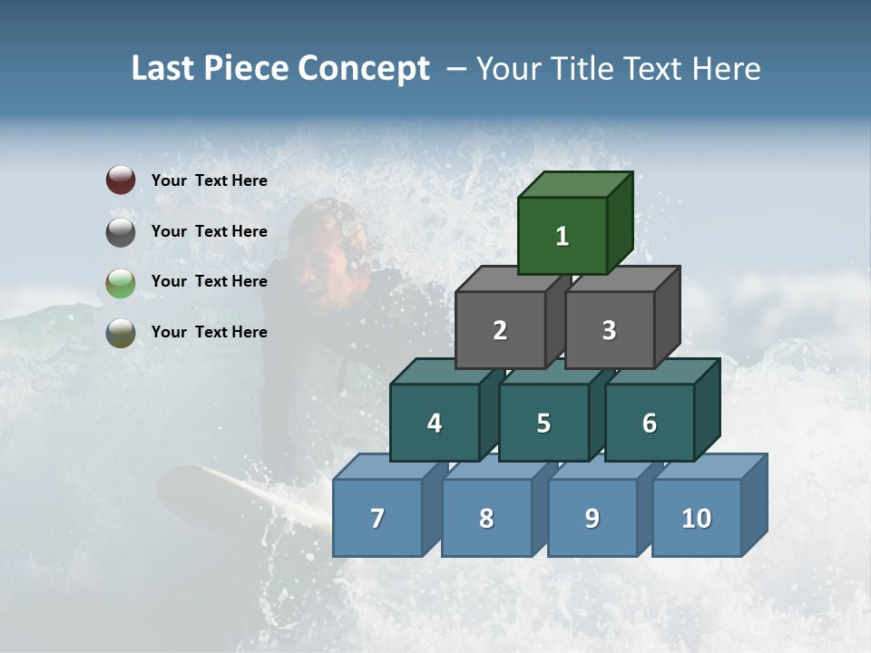Sunny Ocean Surfing PowerPoint Template