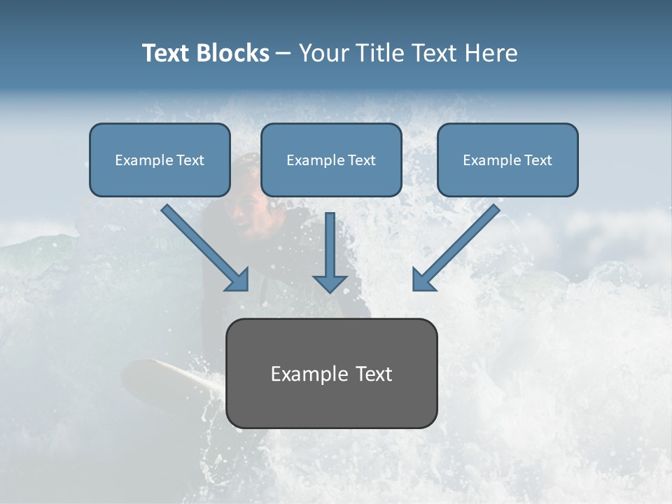 Sunny Ocean Surfing PowerPoint Template