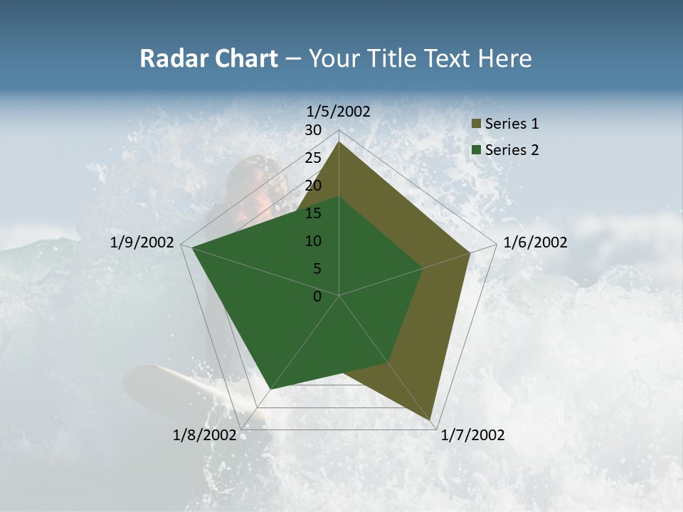 Sunny Ocean Surfing PowerPoint Template