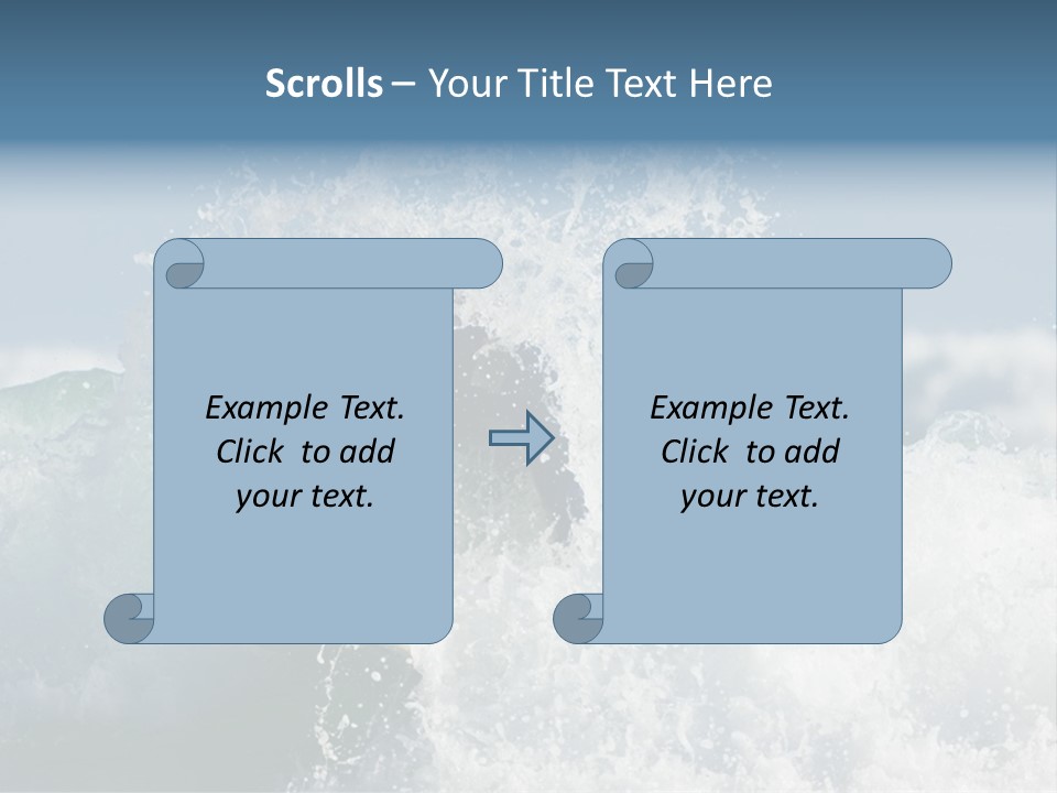 Sunny Ocean Surfing PowerPoint Template