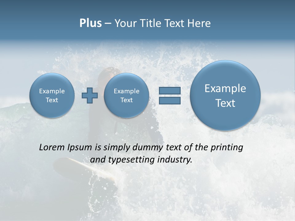 Sunny Ocean Surfing PowerPoint Template