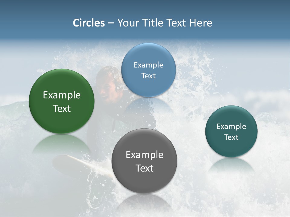 Sunny Ocean Surfing PowerPoint Template