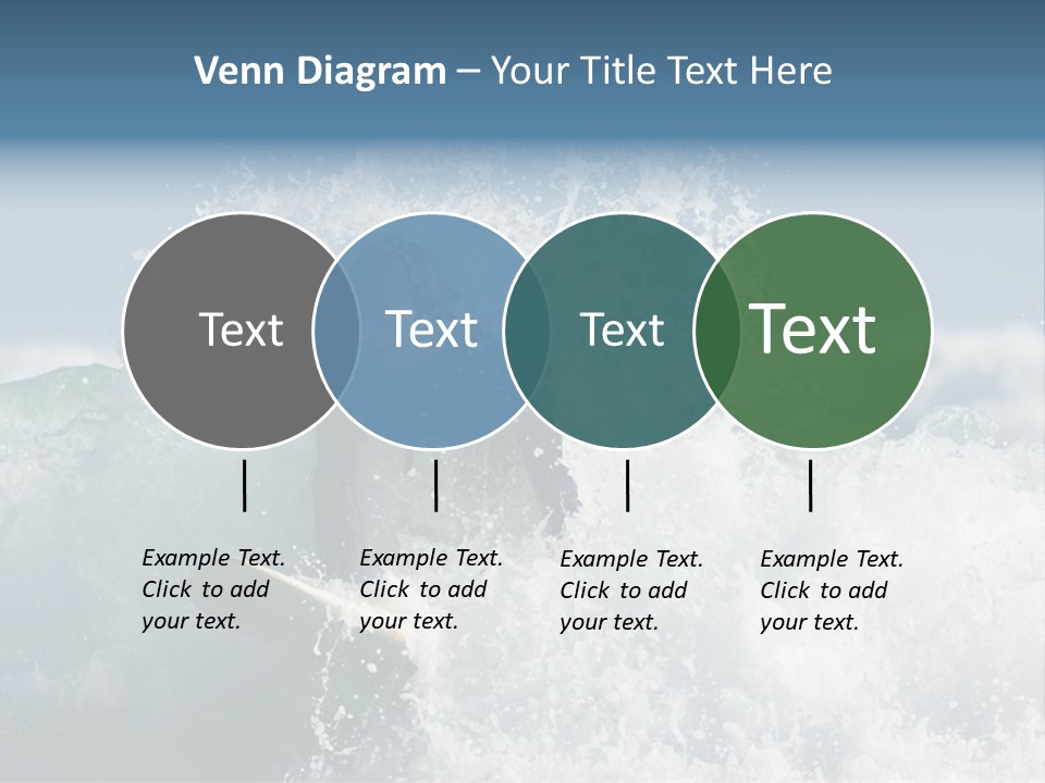 Sunny Ocean Surfing PowerPoint Template