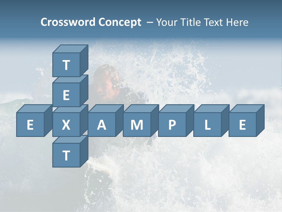 Sunny Ocean Surfing PowerPoint Template