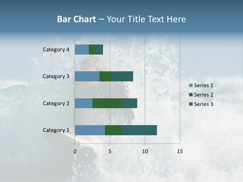 Sunny Ocean Surfing PowerPoint Template
