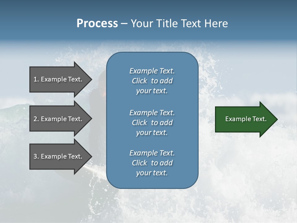 Sunny Ocean Surfing PowerPoint Template