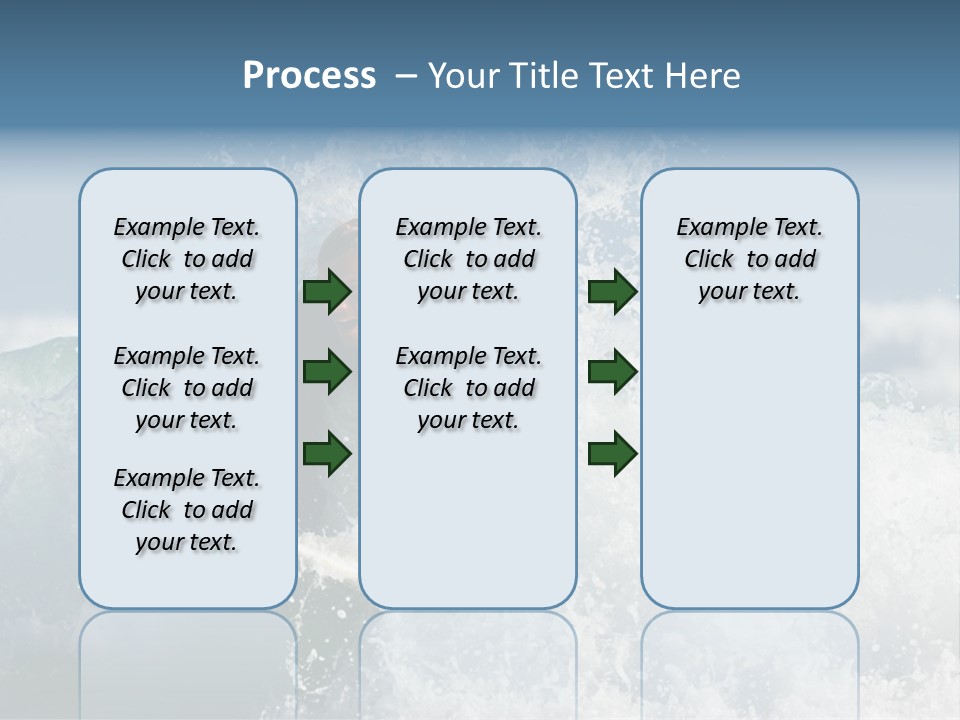Sunny Ocean Surfing PowerPoint Template