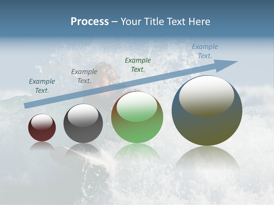 Sunny Ocean Surfing PowerPoint Template