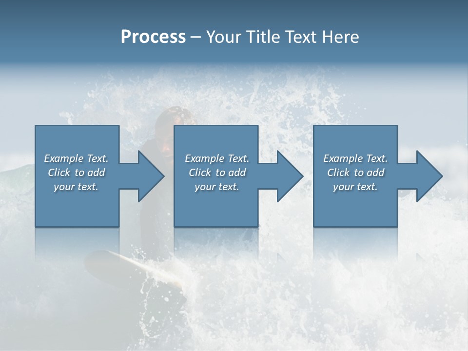 Sunny Ocean Surfing PowerPoint Template
