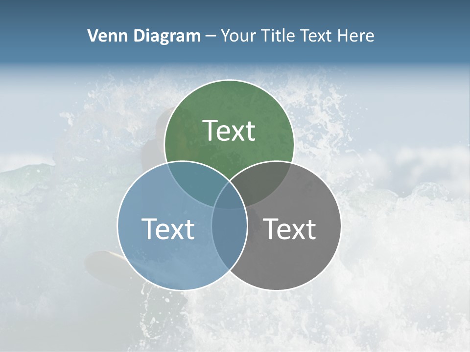 Sunny Ocean Surfing PowerPoint Template