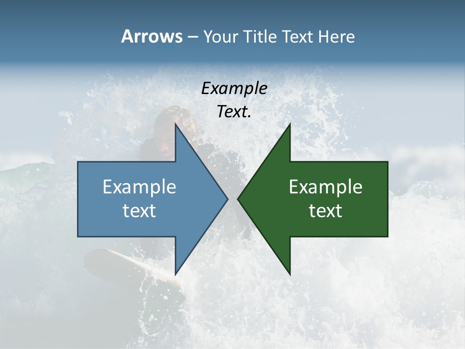 Sunny Ocean Surfing PowerPoint Template