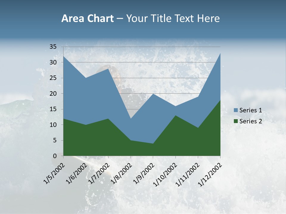 Sunny Ocean Surfing PowerPoint Template