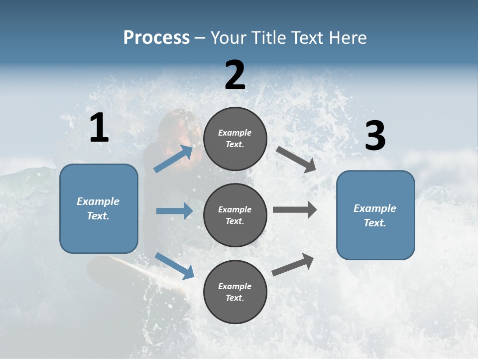 Sunny Ocean Surfing PowerPoint Template