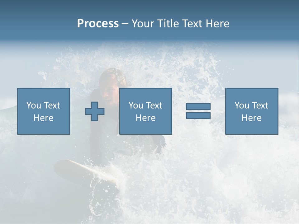 Sunny Ocean Surfing PowerPoint Template