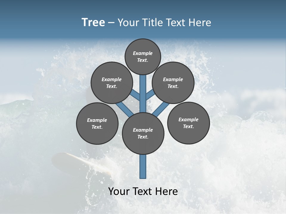 Sunny Ocean Surfing PowerPoint Template