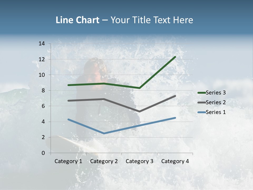 Sunny Ocean Surfing PowerPoint Template