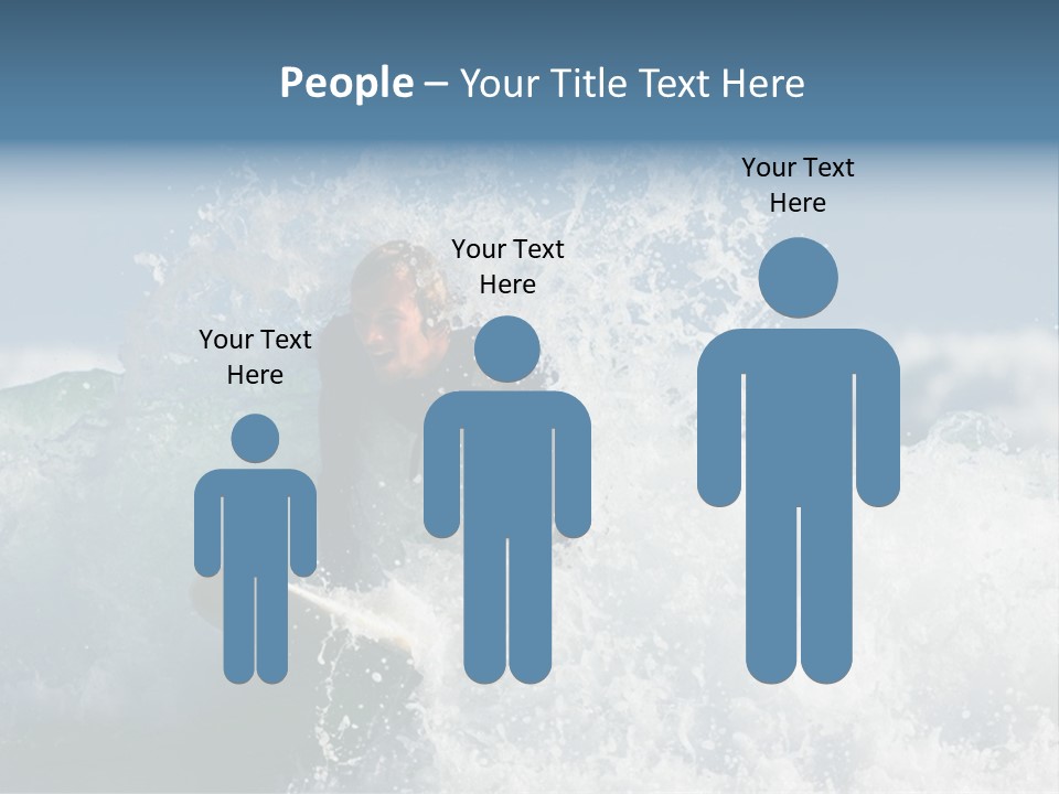 Sunny Ocean Surfing PowerPoint Template