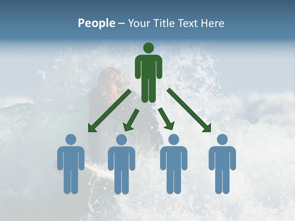 Sunny Ocean Surfing PowerPoint Template