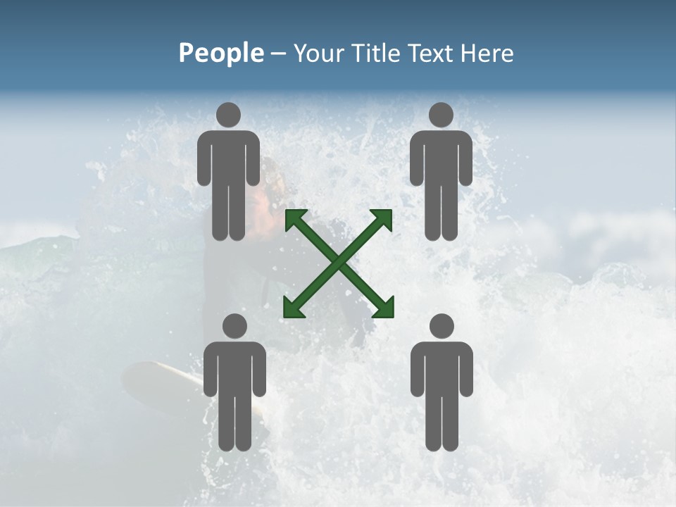 Sunny Ocean Surfing PowerPoint Template