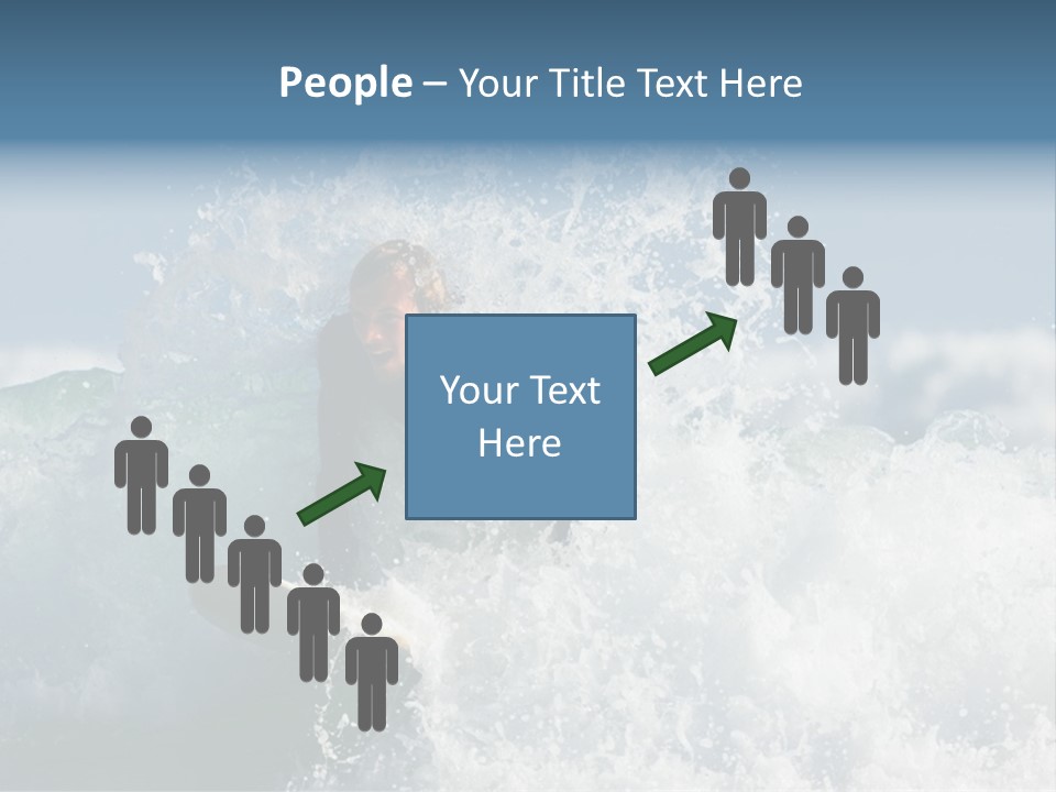 Sunny Ocean Surfing PowerPoint Template