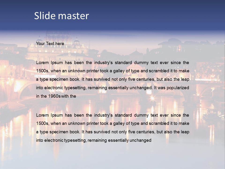 Twilight Clouds Sky PowerPoint Template