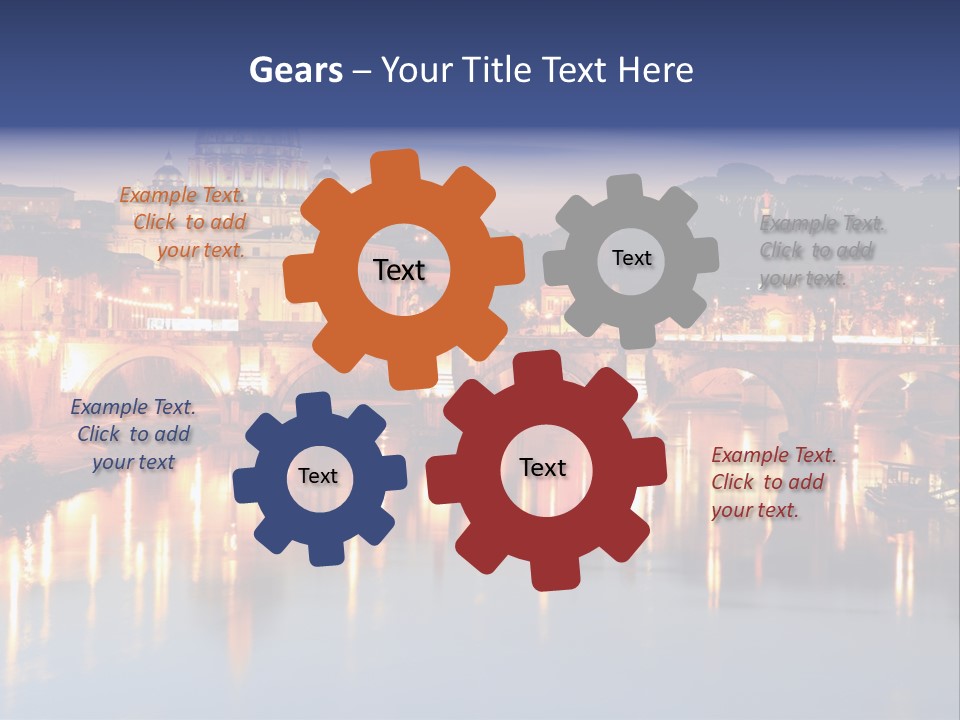 Twilight Clouds Sky PowerPoint Template