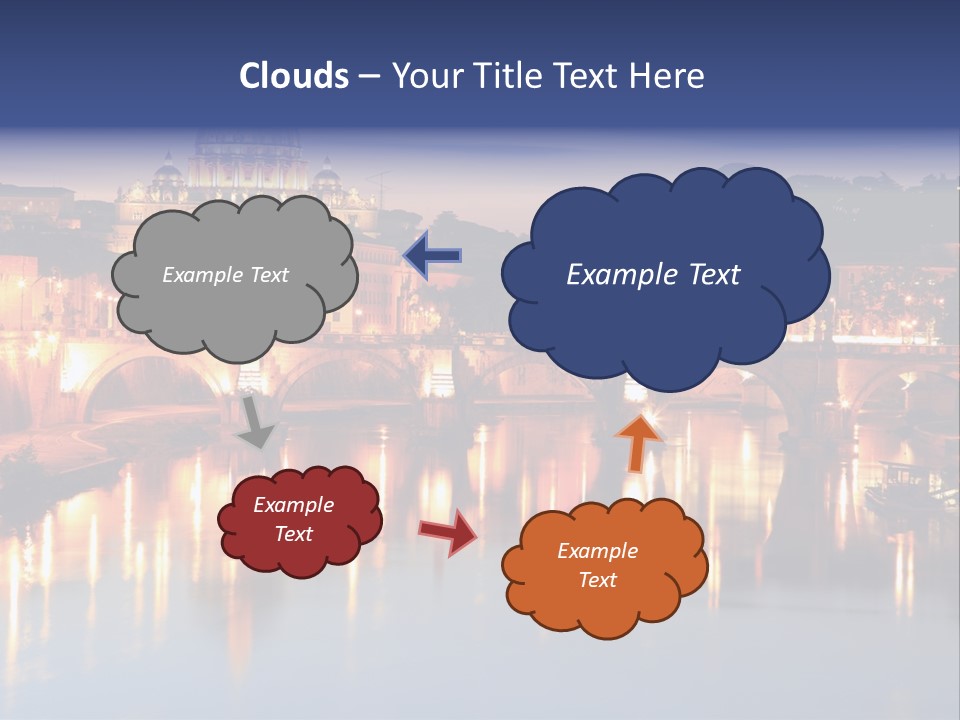 Twilight Clouds Sky PowerPoint Template
