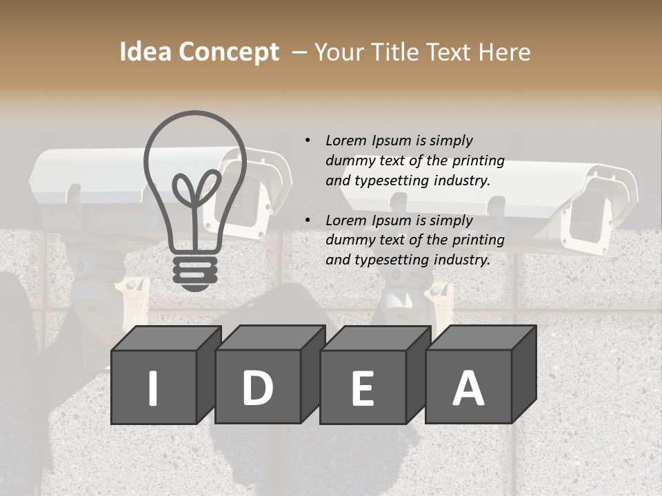 Private Watching Industry PowerPoint Template