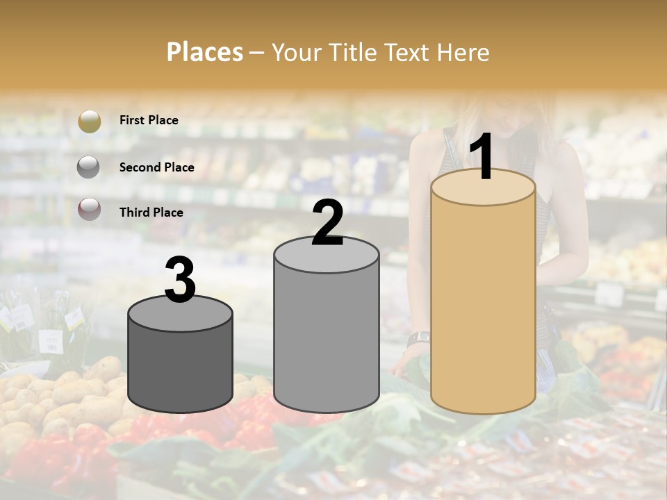 Fresh Diet Woman PowerPoint Template