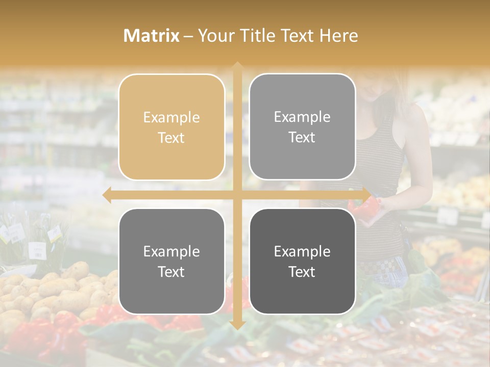 Fresh Diet Woman PowerPoint Template