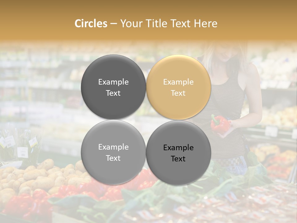 Fresh Diet Woman PowerPoint Template